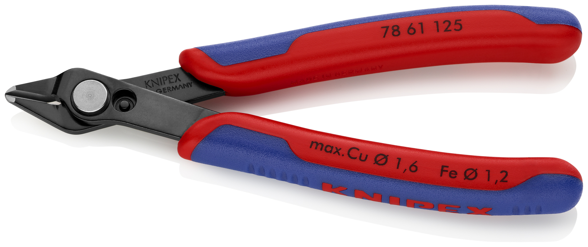 Electronics Super Knips, 5 in., Multi-Component, Black-Oxide, Flush Cut, Oval Head, Up to 3/64 in. Medium Wire