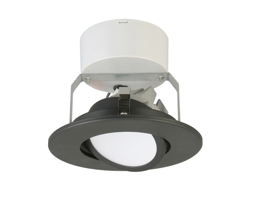 4 IN matte black 30K LED gimbal module, LED, 3000 K , 90 CRI, SKU - 233LRG