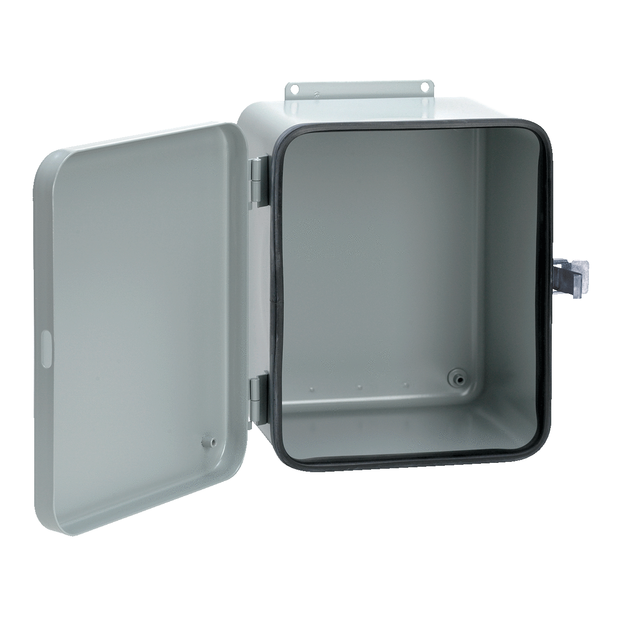 Removable Hinge Quick-Release Latch Contoured Type 12, 12x10x8, Gray, Steel