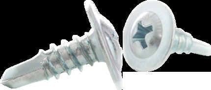 8 x 3/4" Lath Tek Screws (K-Lath), Wafer Head, Phillips, Zinc Plated
