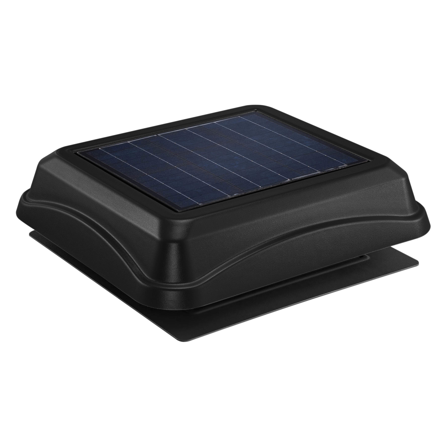 Broan 537 CFM Solar Powered Attic Ventilator, Surface Mount, Black