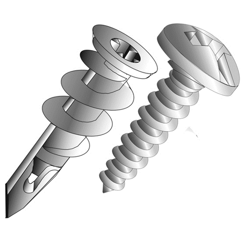#6-8 Mini EZ Ancors, Zinc Alloy with #6 x 1" Screws, Square/Phillips, Includes #2-2" Hex Power Bit