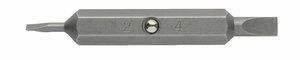 #4 and #6 Slotted Double Ended Replacement Bits, Nickel Plated (15-in-1)