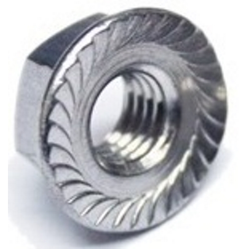 1/4"-20 Flange Whiz Nuts, Zinc