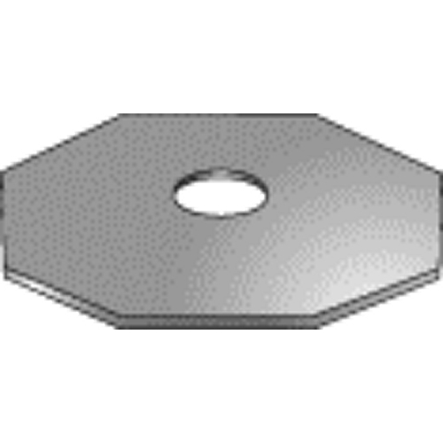 1/4 x 1-3/8" Octagonal Washers, Zinc