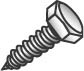 3/8 x 2-1/2" Lag Screw, Hex Head, Zinc Plated