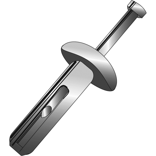 1/4 x 3/4" Zamac Hammer Drive Nailin Anchors, Light Duty Concrete, Solid Brick or Block