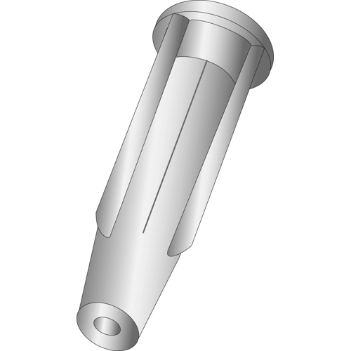 #8-10 Plastic Expander Anchors, Gray