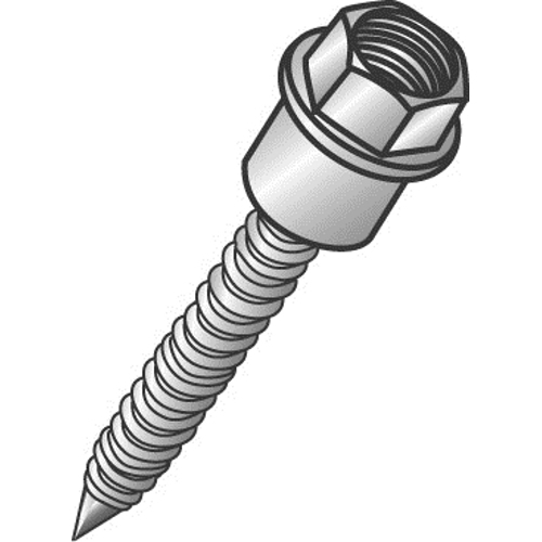 Hangermate Wood Application, Fits 1/4"-20 Threaded Rod, Yellow Dichromate
