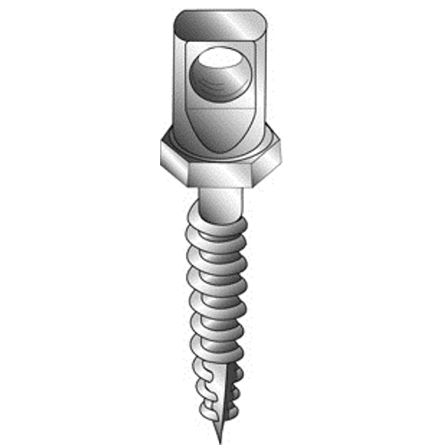 Hangermate Brutes Sidemount Wood Application, Fits 3/8"-16 Threaded Rod, Yellow Dichromate