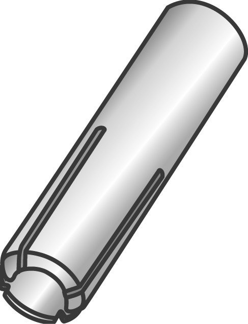 3/18-16 x 1-9/16" Steel Drop-In Anchors, Includes Setting Tool, Zinc Plated