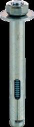 3/8 x 3" Sleeve Anchors, Medium Duty, Hex, Used in Cinder Block, Brick, Thin Wall and Concrete, Zinc Plated,Jar