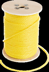 1/4" x 5000ft Yellow Polypropylene Pull Rope, Work Load 113 lbs