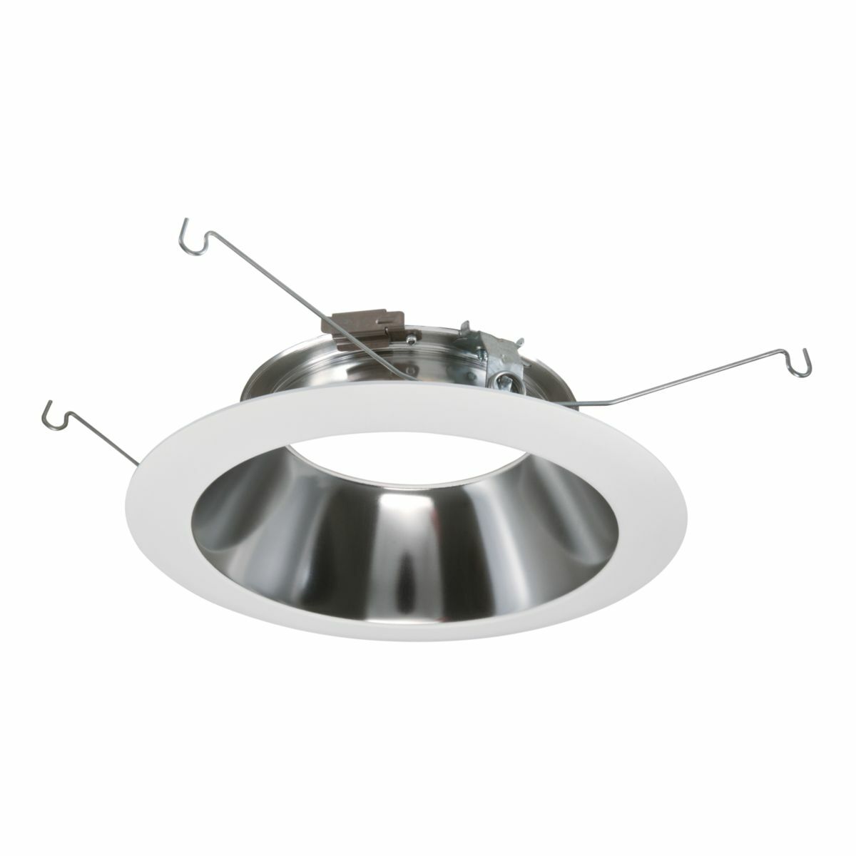 6" Trim, Reflector, Specular Clear, White Trim