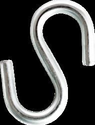 1" S-Hooks, Zinc Plated,Jar
