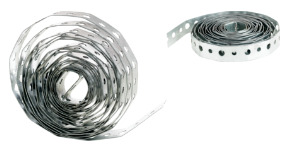 3/4" x 10ft Plumber's Tape (Perforated Strap), 28 Gauge, Pre-Galvanized