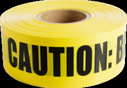 3" x 1000' "Buried Electrical Line" Underground Burial Tape, 4 Mil., Yellow