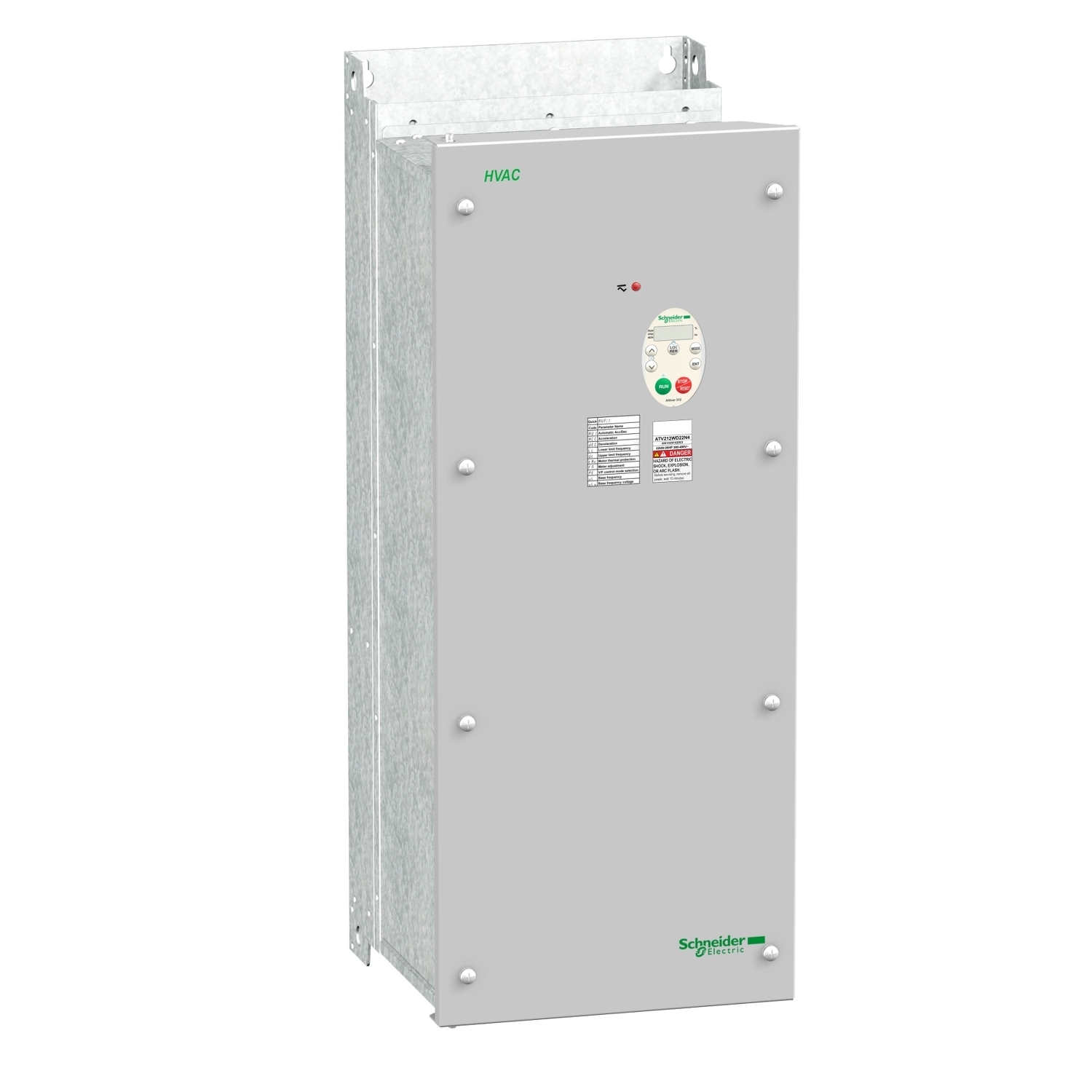 variable speed drive, Altivar 212, 30kW, 40hp, 480V, 3 phases, with EMC class C2, IP55