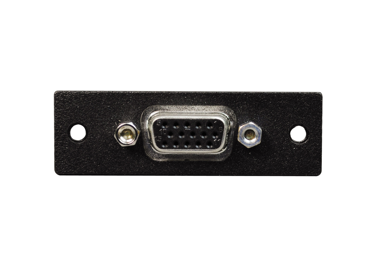 AVIP Series Single Device Plate; (1) 15-Pin HD Female To Female, Black