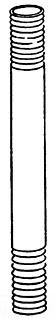 Rigid Conduit Nipple, 1-1/2 Inch Trade Size, 3-1/2 Inch Length, Galvanized