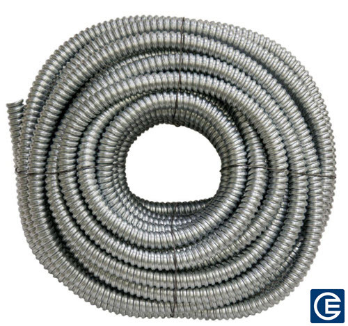 Flexible Metallic Conduit, 3/4 Inch Trade Size, Reduced Wall Aluminum, 100 Foot Coil