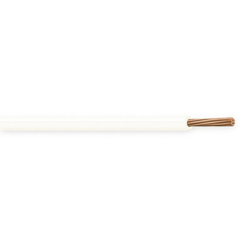 XHHW Cable, 14 AWG, White, 7 Stranded, Copper Conductor, 500 Foot Reel