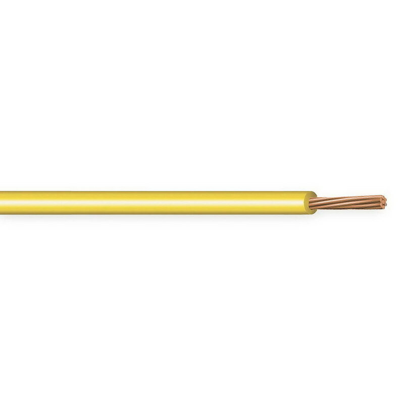 XHHW Cable, 12 AWG, Yellow, 7 Stranded, Copper Conductor, 500 Foot Reel