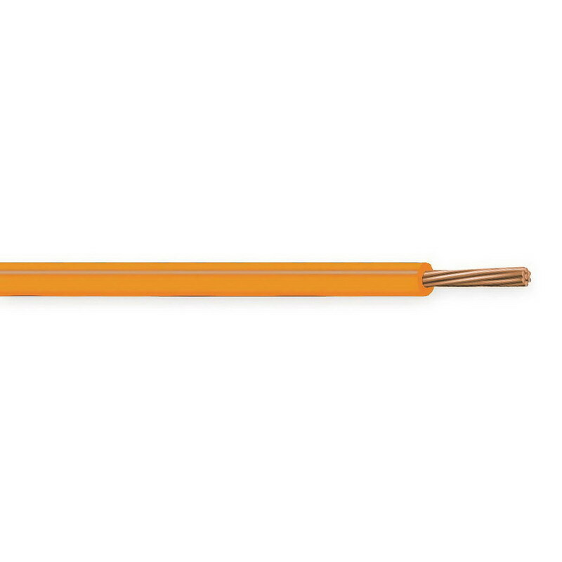 XHHW Cable, 12 AWG, Orange, 7 Stranded, Copper Conductor, 2500 Foot Reel