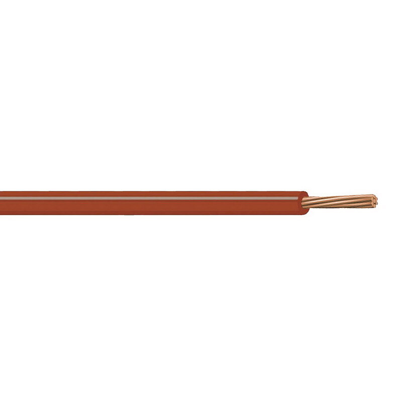 XHHW Cable, 10 AWG, Brown, 7 Stranded, Copper Conductor, 2500 Foot Reel
