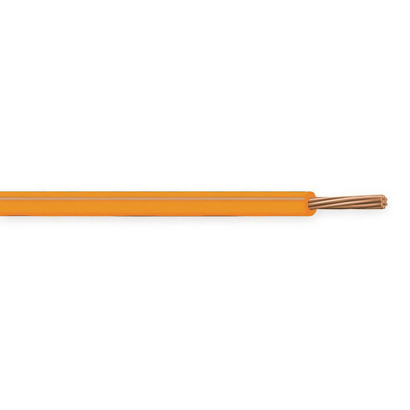 XHHW Cable, 8 AWG, Orange, 7 Stranded, Copper Conductor, 500 Foot Reel