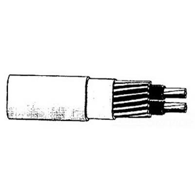 Triplex Underground Residential Distribution (URD) Wire, Aluminum Conductor, 4-4-4, 1350-H19 Series, Vassar, 1000 Foot Reel