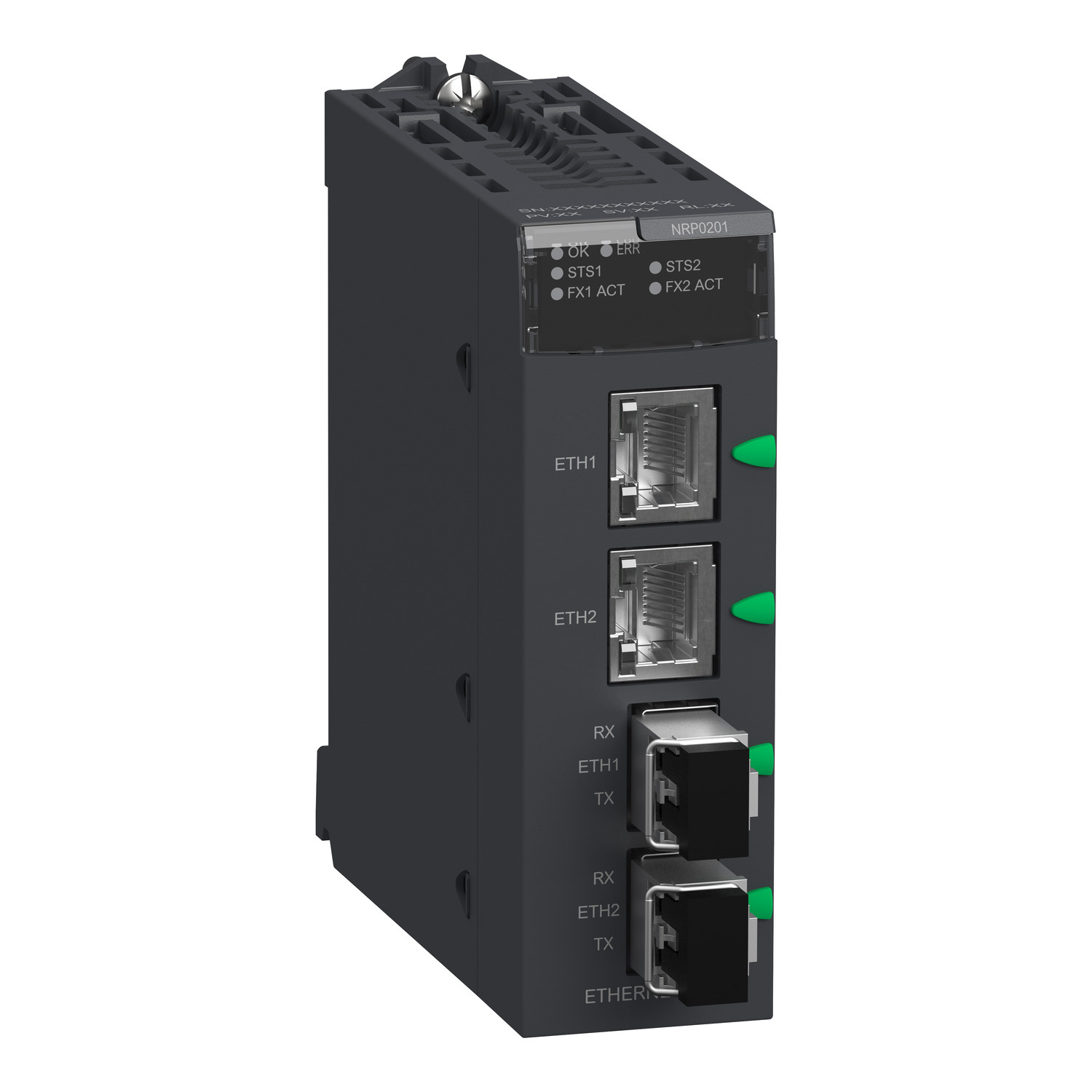 fiber converter module, Modicon X80, single mode
