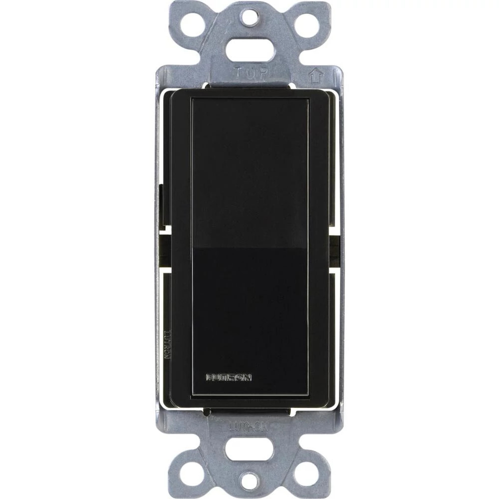 Lutron Claro 15 Amp On/Off, 4-Way On/Off Rocker Switch, Black