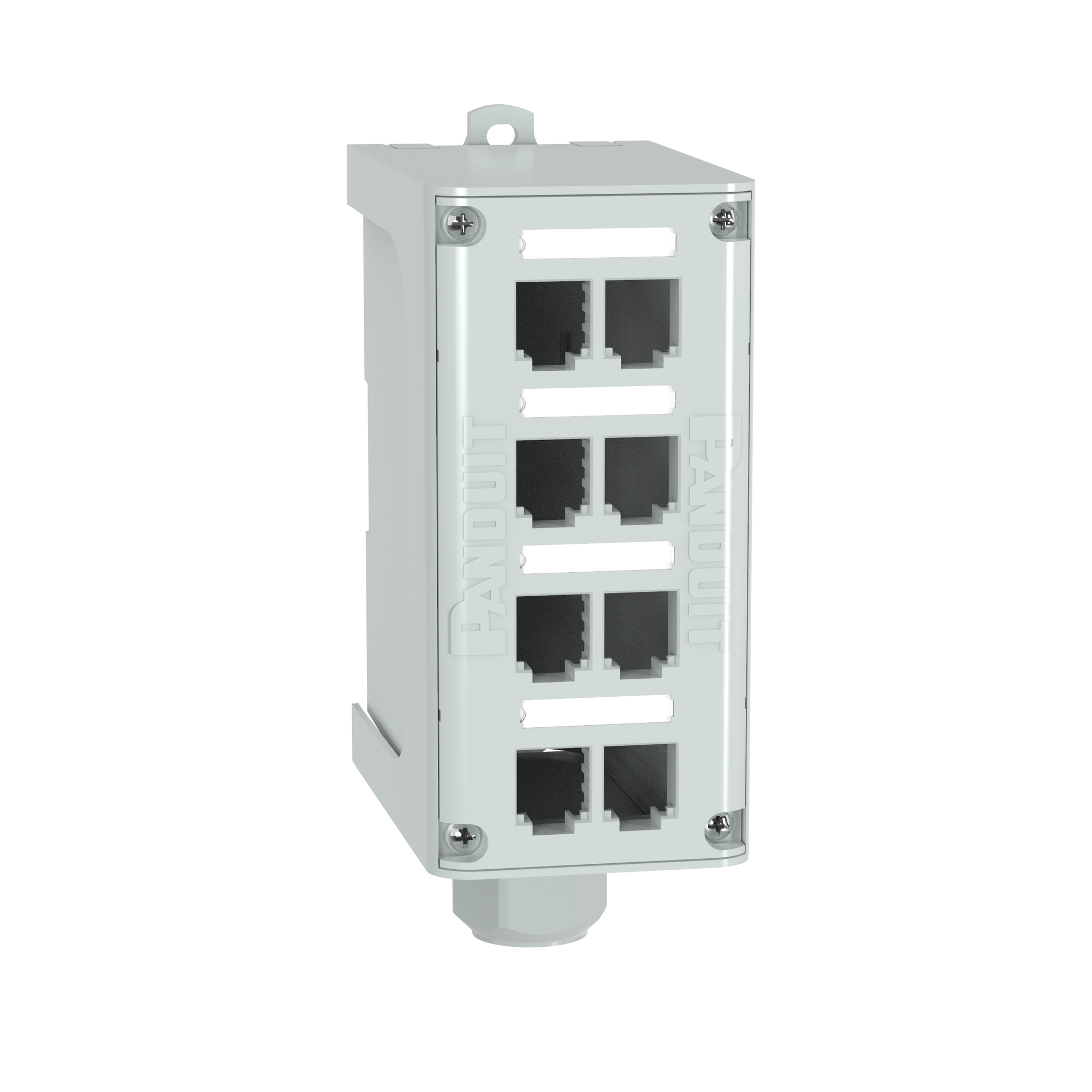 8-port DIN Rail Fiber Optic Enclosure   