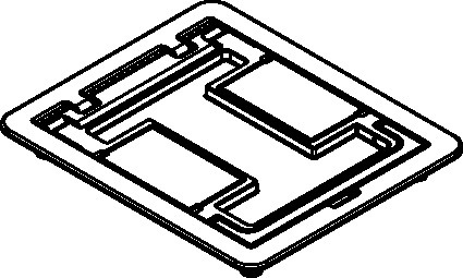  FloorPort; Cutout Cover Assembly; Die-Cast Aluminum, Bronze