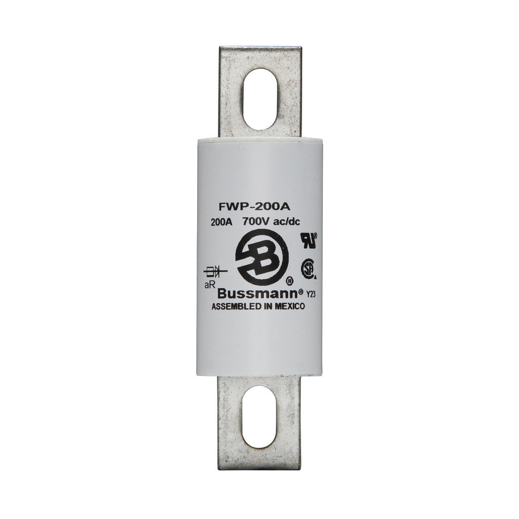 Eaton Bussmann series FWP high speed fuse, 700 Vac/dc, 150A RMS, 200 kAIC Vac, 50 kAIC at 700 Vdc, Non Indicating, High speed fuse, Blade end X blade end, Stud