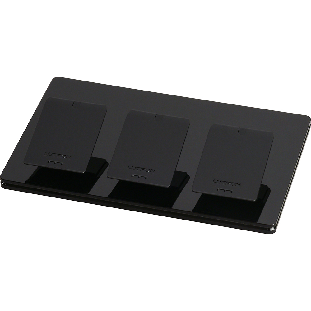 Triple pico pedestal for tabletops in black