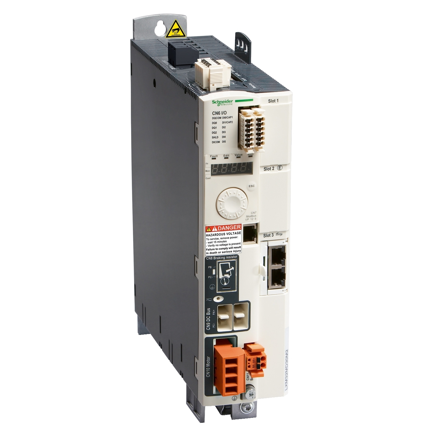 motion servo drive, Lexium 32, 18A, three phase, supply voltage 208 to 480V, 1.8kW