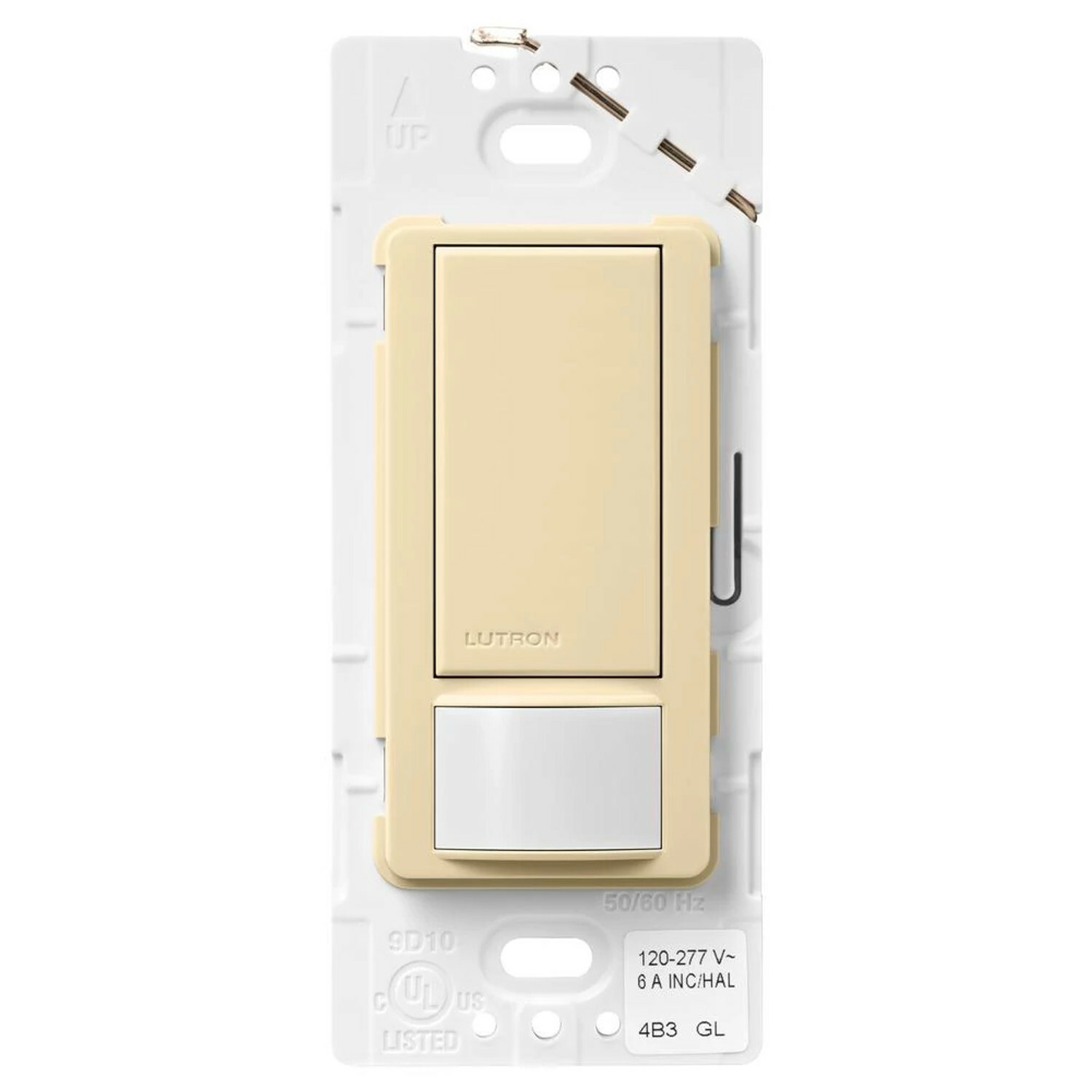 Lutron Maestro Dual Voltage Motion Sensor switch, 6-Amp, Single-Pole, Ivory