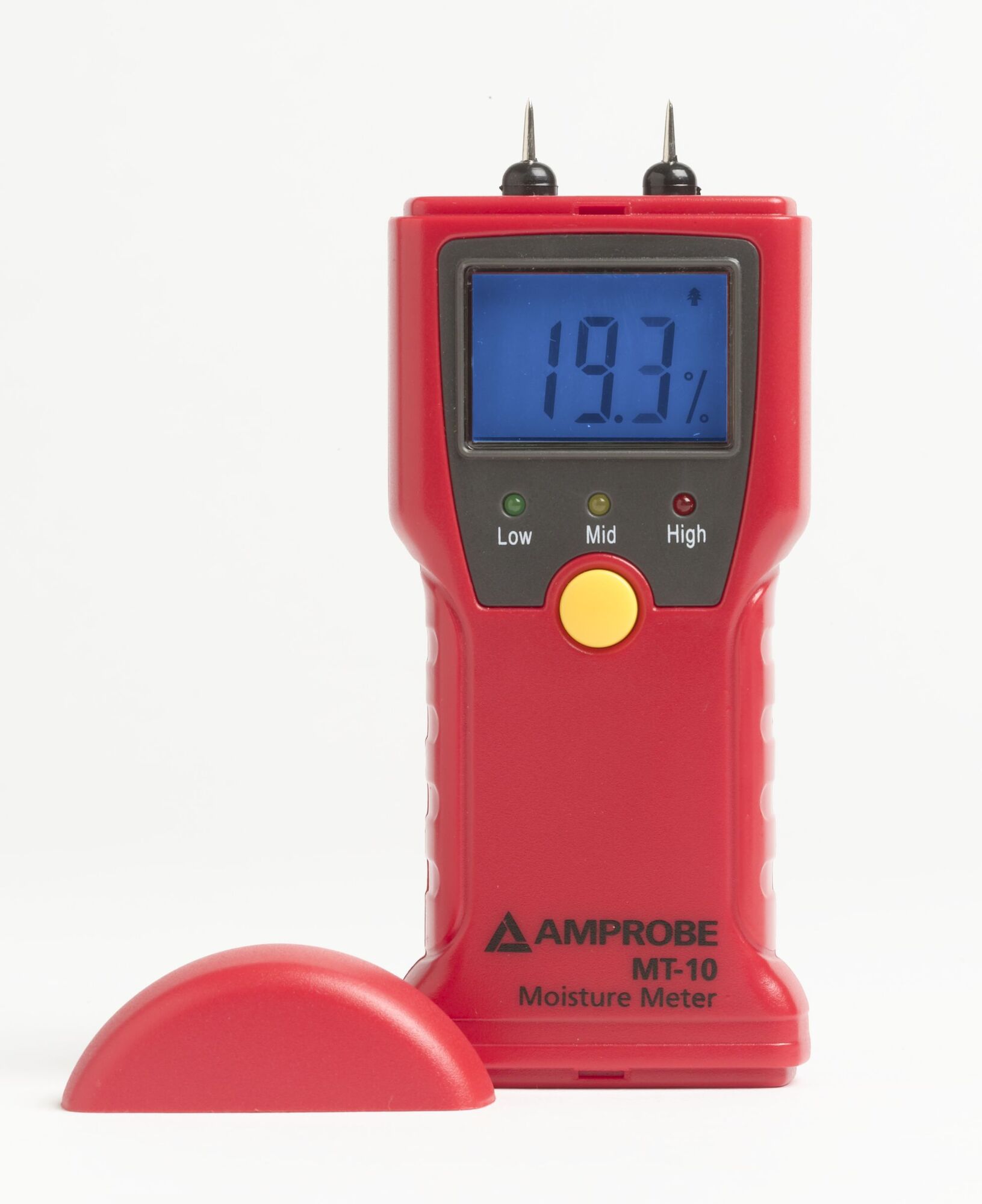 Measure moisture content for wall board, wood or other building materials to determine places of harmful mold growth or unseen water damage. Typical application also include checking moisture of concrete slab and wood before installation of floors, determining wood moisture content during drying process, and checking wood moisture before material is used for woodworking applications.