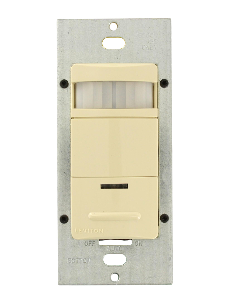 ODS15 Technology Passive Infrared ON/OFF Configurations Manual ON/Auto OFF Switch Type Single-Pole Mounting Wall Switch Device Type Vacancy Sensor Coverage 2100 Sq Ft Pattern 180 degree Color Ivory Warranty 5-Year Limited