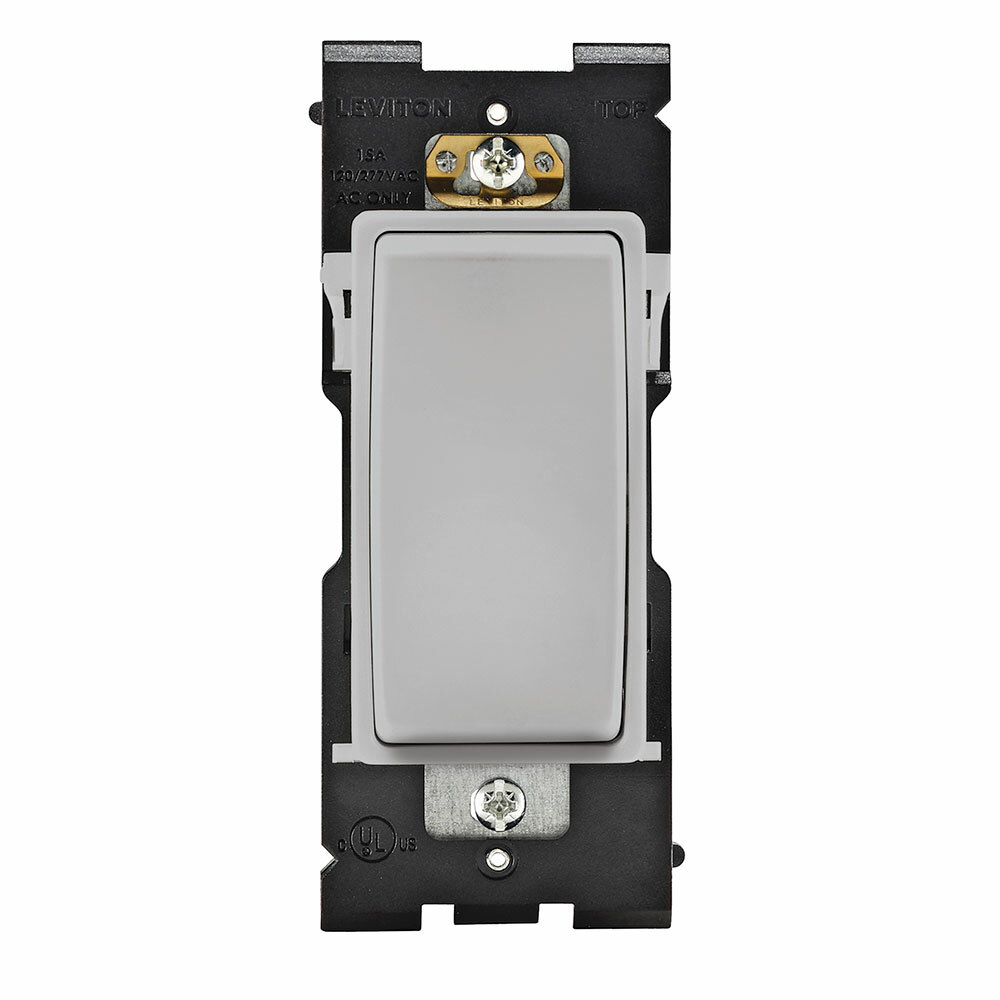 Renu Switch  for Single Pole Applications 15A-120/277VAC in Pebble Grey