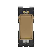 Renu Switch for Single Pole Applications 15A-120/277VAC in Warm Caramel