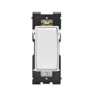 Renu Switch for Single Pole Applications 15A-120/277VAC in White on White