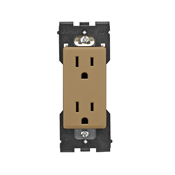  Renu Tamper-Resistant Outlet 15A-125VAC in Warm Caramel