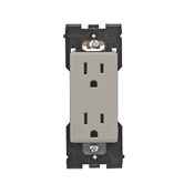 Leviton Renu Tamper-Resistant Outlet 15A-125VAC in Wood Smoke