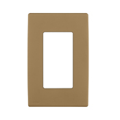  Renu One-Gang Screwless Snap-On Wallplate Walnut Bark