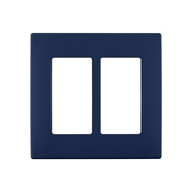  Renu Two-Gang Screwless Snap-On Wallplate Rich Navy