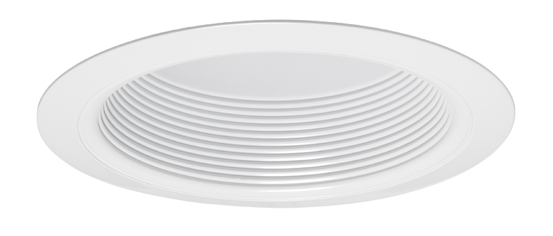 V3034T 6-in round shower trim with white finish