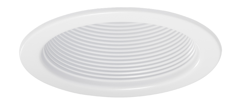 Round fully enclosed downlight baffle trim with white finish. Compatible with IC1, TC1 and TC1R Housings. Baffle trims are the perfect option to reduce glare and minimize ceiling brightness.